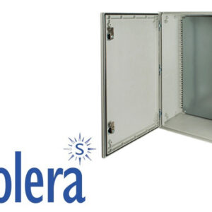 Plaque de fond métal tôle pleine pour coffret polyester Solera Polibox PX304020