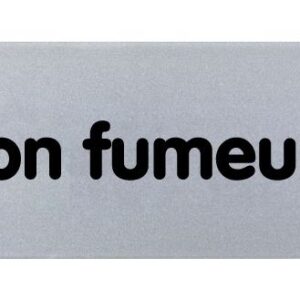 Plaque de signalisation Zone non-fumeur 170 x 40 mm NOVAP 4033778