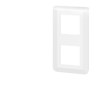 Plaque double verticale blanche Legrand Mosaic composable