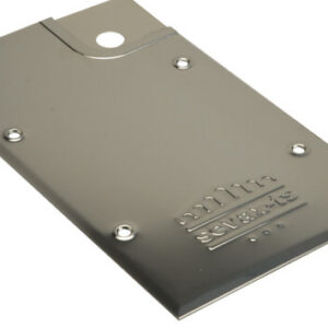 Plaque en acier finition inox poli pour pivot de sol TSDA droite SEVAX WA759310