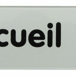 Plaquette de porte ''Accueil'' plexiglas 170 x 45 mm NOVAP 4032559