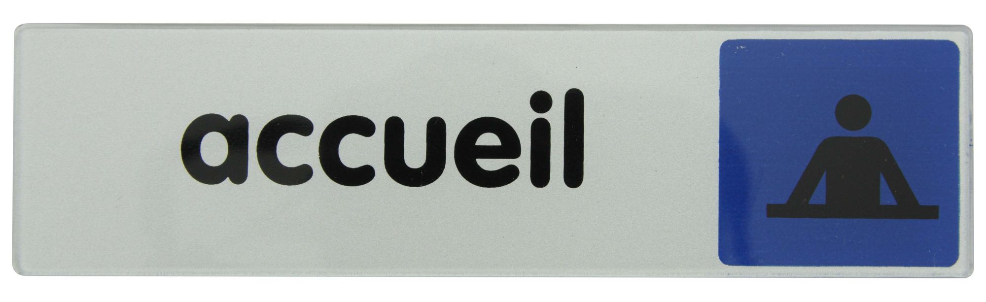 Plaquette de porte ''Accueil'' plexiglas 170 x 45 mm NOVAP 4032559