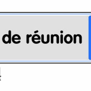 Plaquette de porte ''Salle de réunion'' plexiglas 170 x 45 mm NOVAP 4033464
