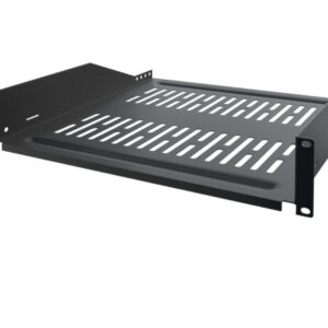 Plateau ajouré 400mm de profondeur 2 unités, pour coffret et baie 19"
