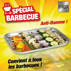 Plateau gril acier inox