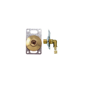 Platine simple robinetterie murale