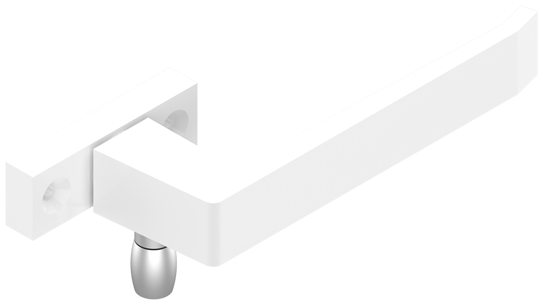 Poignée à olive axe 24 mm 6302 2 36 blanc droite LA CROISEE DS DS6302D36