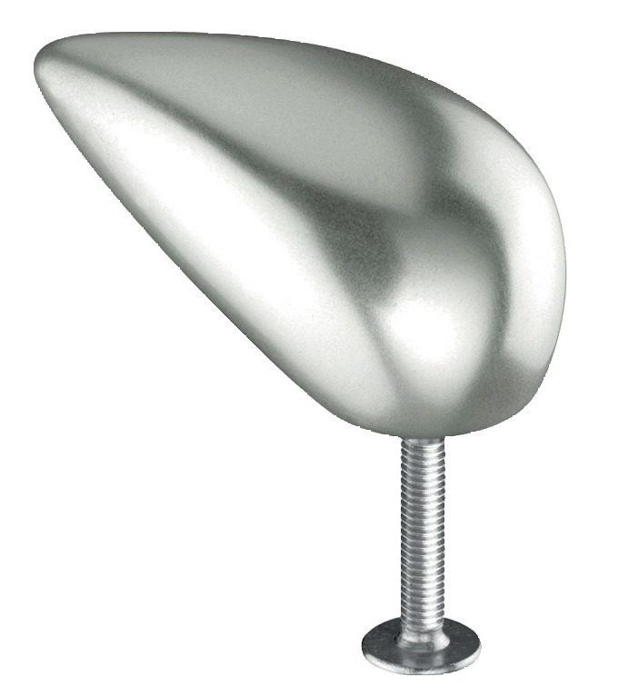 Poignée bouton STARCK série 3632 finition mat aluminium F1 droite FSB 0 36 3632 00404 0105