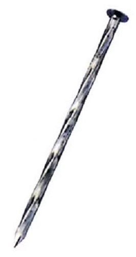 Pointe torsadée tête plate acier clair 110 mm le kg DIMOS 780508