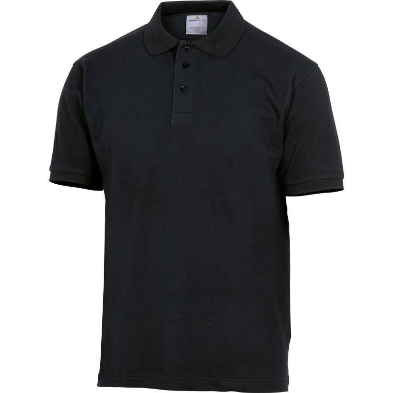 Polo AGRA manches courtes 100 % coton noir TL DELTA PLUS AGRANOGT