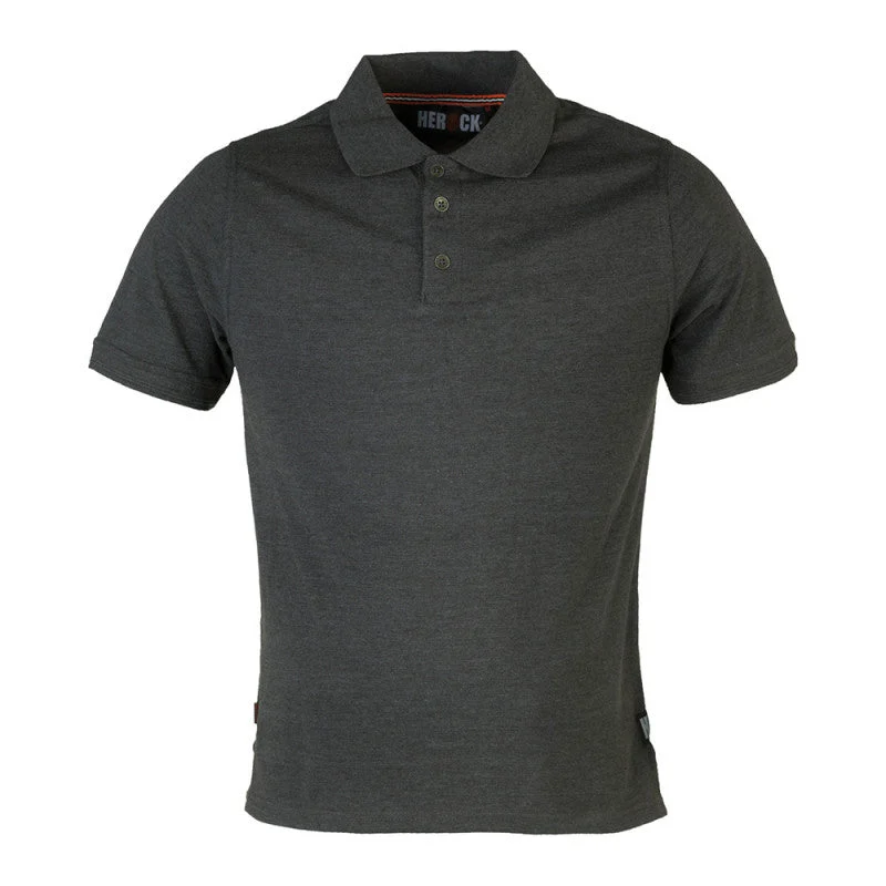 Polo de travail HEROCK Levi manches courtes gris foncé