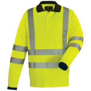 Polo YARD manches longues HI-VIZ poly/coton jaune fluo TL COVERGUARD 7YAPYL