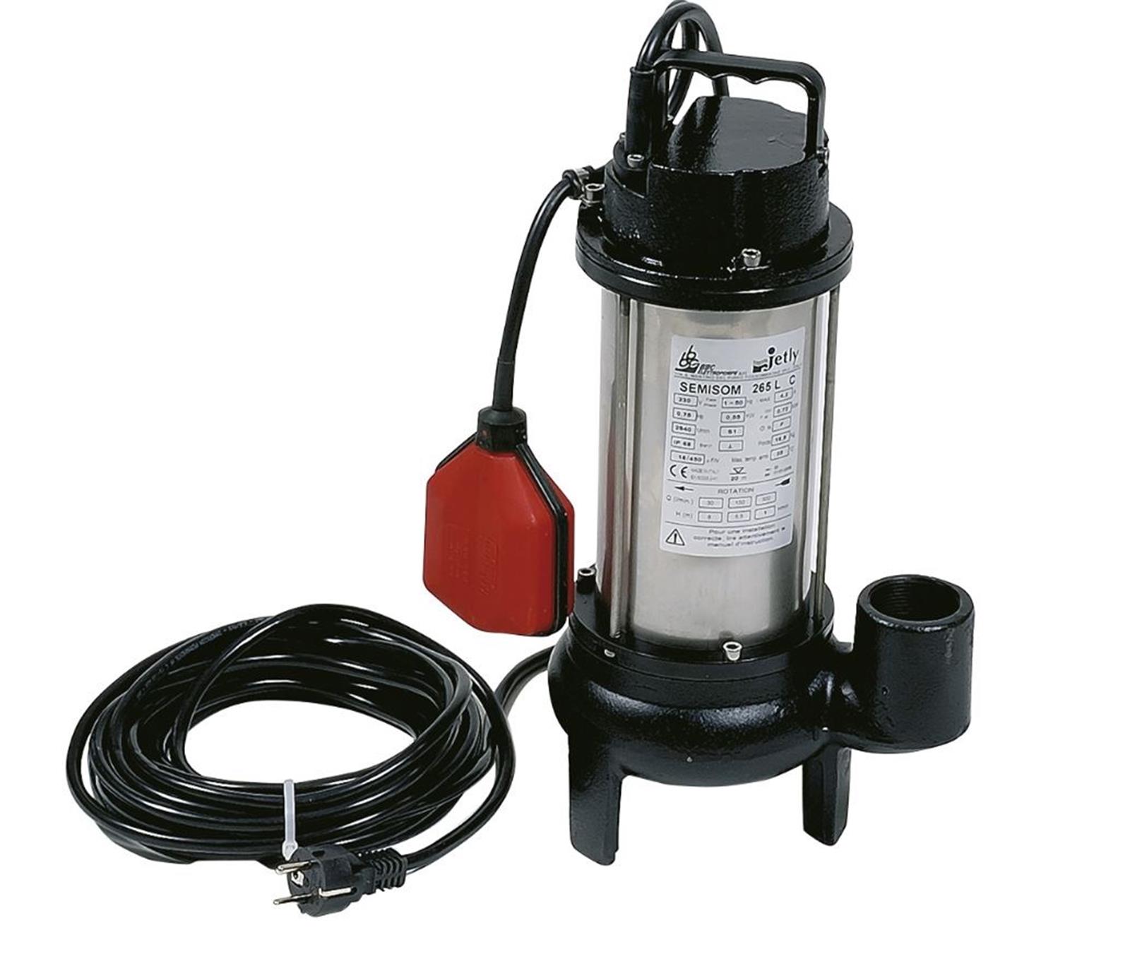Pompe de relevage SEMISOM 265 AUT-V - Plage débit: 1,8 à 12 m3/h