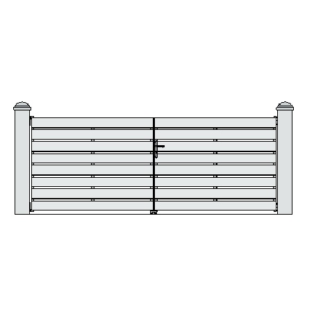 Portail PVC Battant modèle MILAN