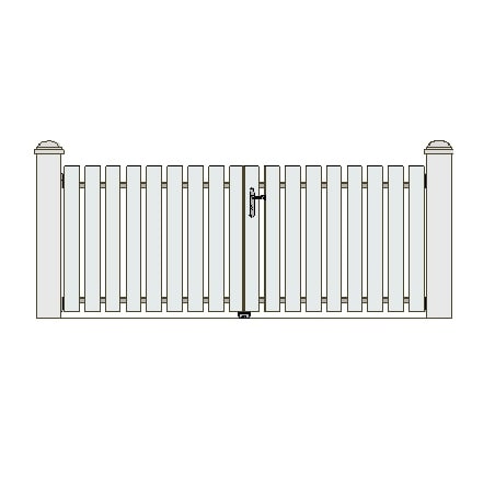 Portail PVC Battant modèle ROME