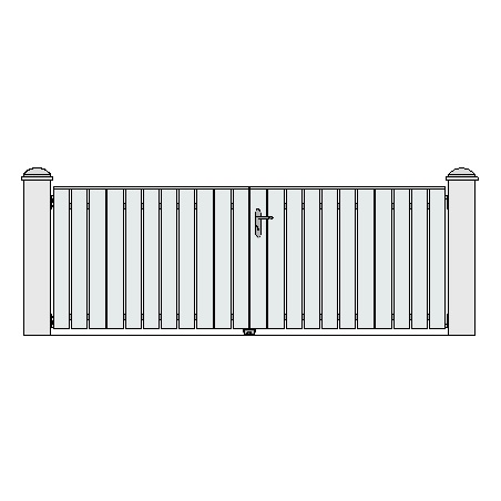 Portail PVC Battant modèle VENISE