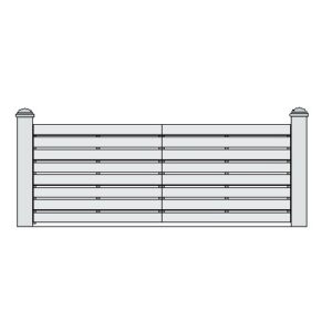 Portail PVC Coulissant modèle MILAN