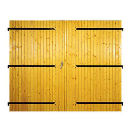 Porte de garage Bois à 2 vantaux