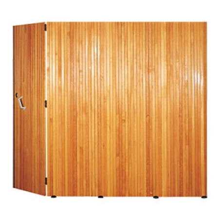 Porte de garage Bois coulissante