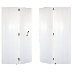 Porte de garage PVC repliable en accordéon