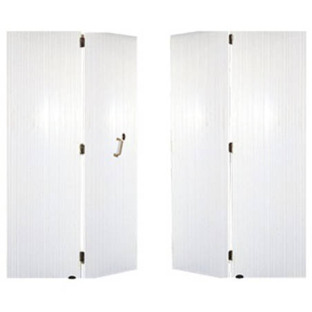 Porte de garage PVC repliable en accordéon