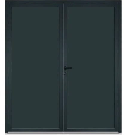 Porte de service Aluminium 2 vantaux