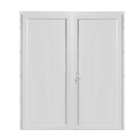 Porte de service PVC 2 vantaux ouverture à la française