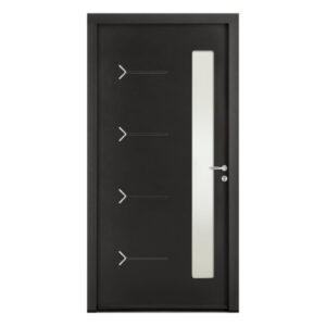 Porte d'entrée ACIER modèle ALTIMA dimensions standard L 100 cm x H 215 cm