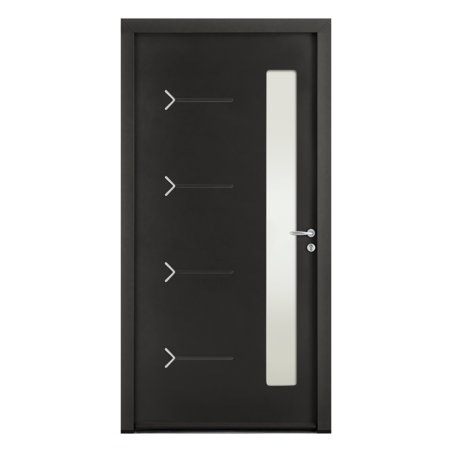 Porte d'entrée ACIER modèle ALTIMA dimensions standard L 100 cm x H 215 cm