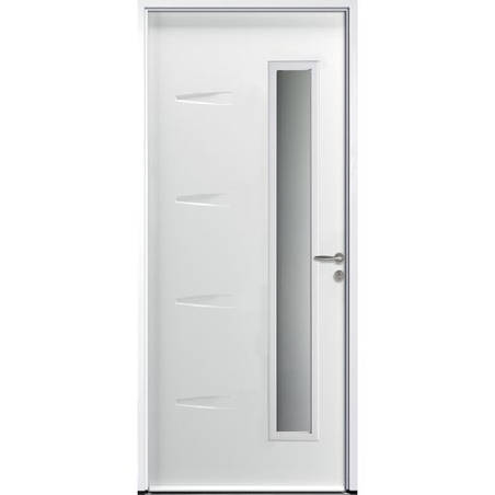 Porte d'entrée ACIER modèle CORTEN dimensions standard L 100 cm x H 215 cm