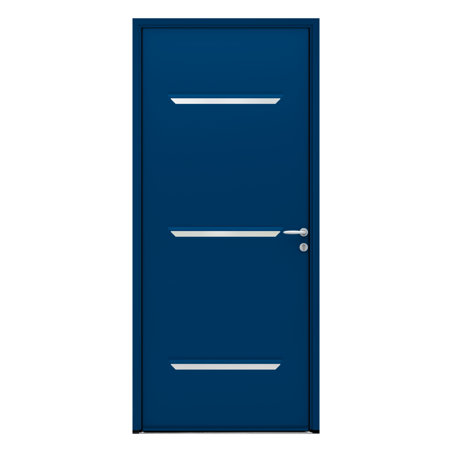 Porte d'entrée ACIER modèle ECLIPSE dimensions standard L 100 cm x H 215 cm