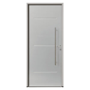 Porte d'entrée ACIER modèle GRAPHITE dimensions standard L 100 cm x H 215 cm