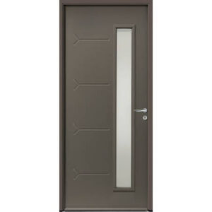Porte d'entrée ACIER modèle NOVA dimensions standard L 100 cm x H 215 cm