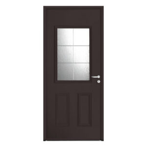 Porte d'entrée ACIER modèle VULCANE dimensions standard L 80 cm x H 215 cm