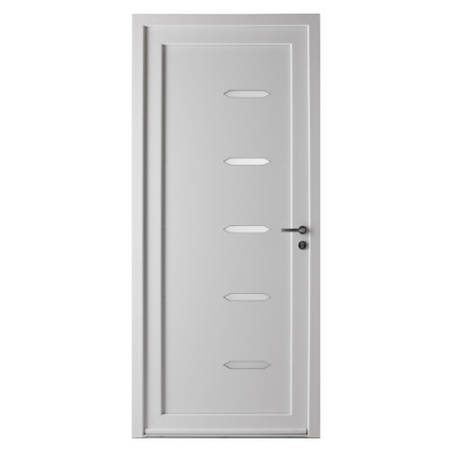 Porte d'entrée tiercée PVC modèle ANGIE avec semi fixe