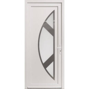Porte d'entrée tiercée PVC modèle AUDRY avec semi fixe