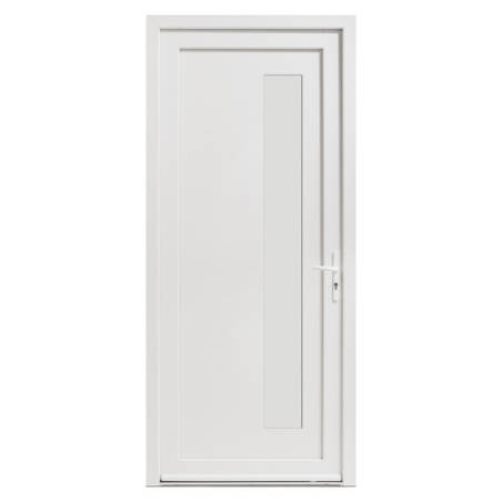 Porte d'entrée tiercée PVC modèle CASSIE avec semi fixe