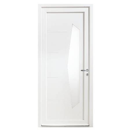 Porte d'entrée tiercée PVC modèle EMILY avec semi fixe