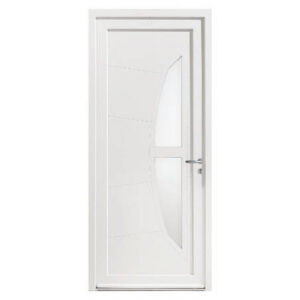 Porte d'entrée tiercée PVC modèle FANNY avec semi fixe