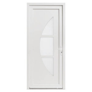 Porte d'entrée tiercée PVC modèle GARIE avec semi fixe