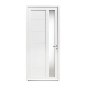 Porte d'entrée tiercée PVC modèle LILY avec semi fixe
