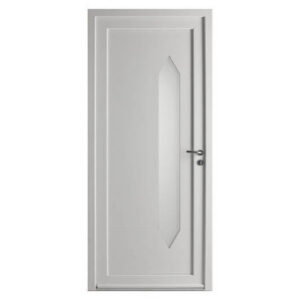 Porte d'entrée tiercée PVC modèle LUCY avec semi fixe