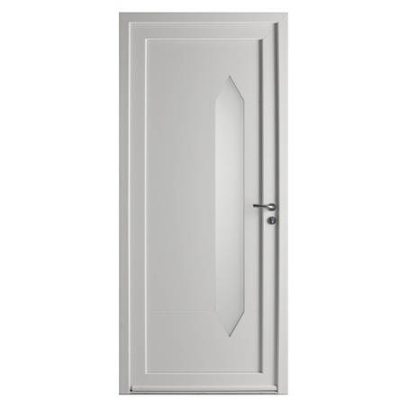 Porte d'entrée tiercée PVC modèle LUCY avec semi fixe