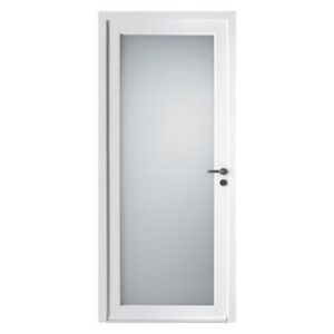Porte d'entrée tiercée PVC modèle ROSY avec semi fixe