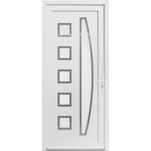 Porte d'entrée tiercée PVC modèle TESSY avec semi fixe