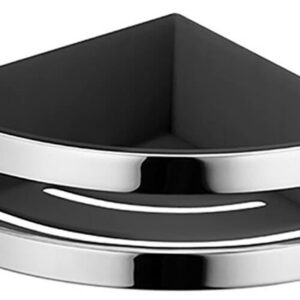 Porte-éponge d'angle ELEGANGE NEW - Finition : Chromé / Anthracite