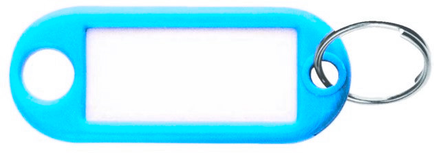 Porte étiquette bleu avec anneau SELECT HARDWARE 420472