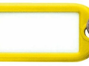 Porte étiquette jaune avec anneau SELECT HARDWARE 420474