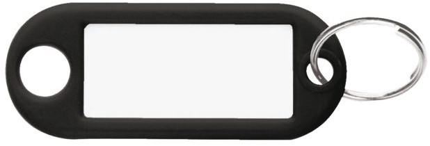Porte étiquette noir avec anneau SELECT HARDWARE 420475