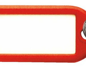 Porte étiquette rouge avec anneau SELECT HARDWARE 420471
